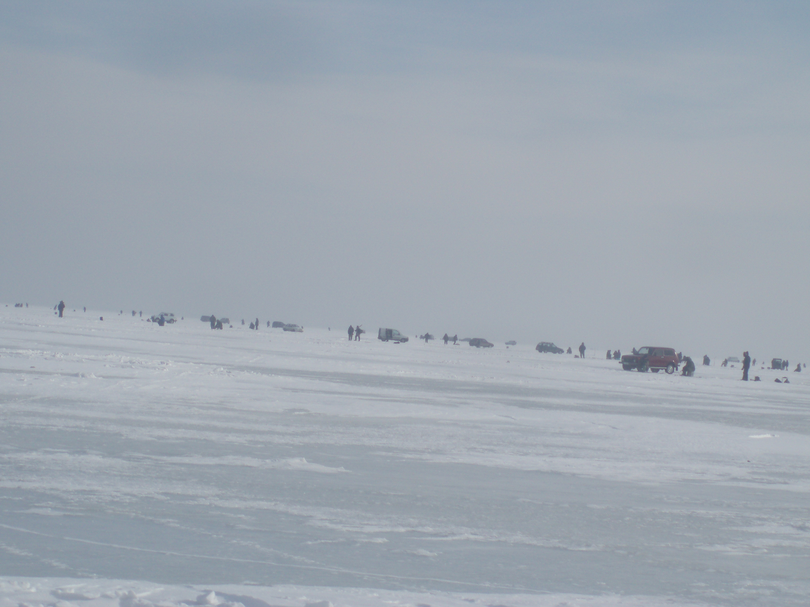 Зимняя рыбалка на Киевском море (Водохранилище) 2010 год - на судака