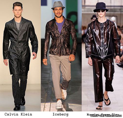 Блестящие ткани для мужчин весной летом 2010 мода