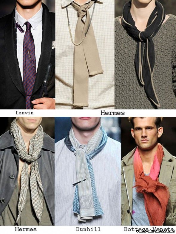 Мужская мода 2010 года. шея, декольте, украшения, лалстуки